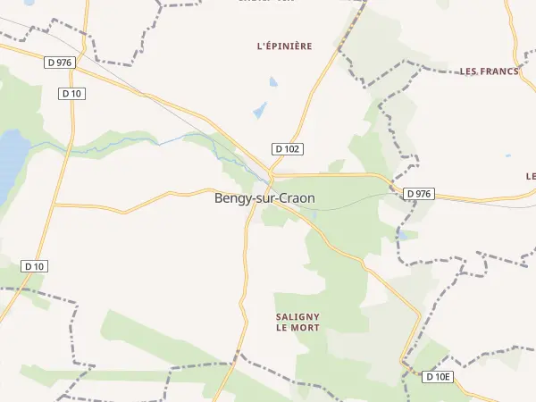 Plan de Bengy-sur-Craon