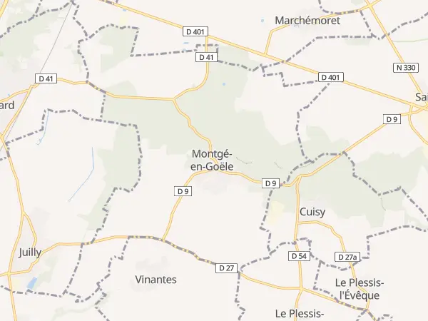 Plan de Montgé-en-Goële