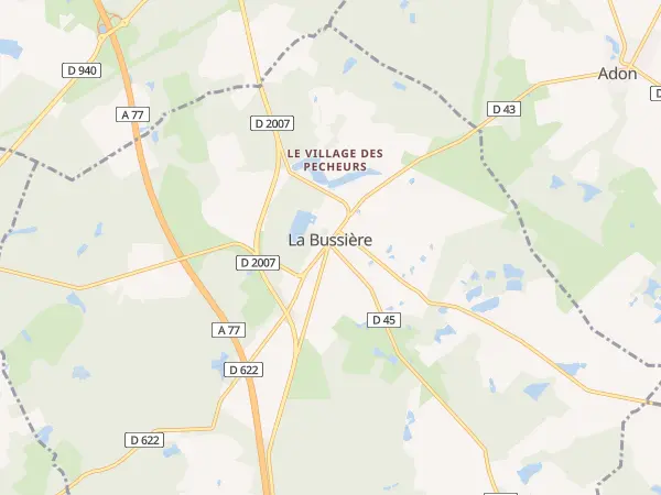 Plan de La Bussière