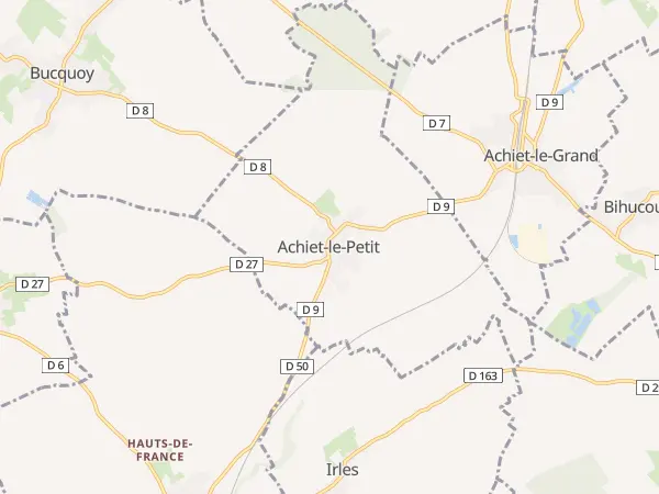 Plan de Achiet-le-Petit