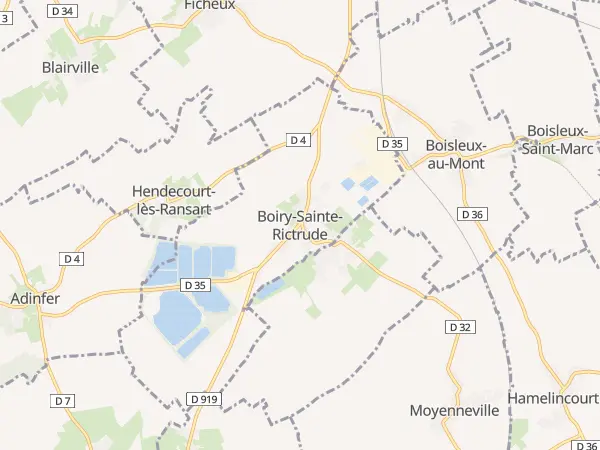 Plan de Boiry-Sainte-Rictrude