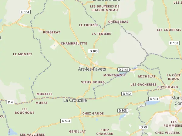 Plan de Ars-les-Favets