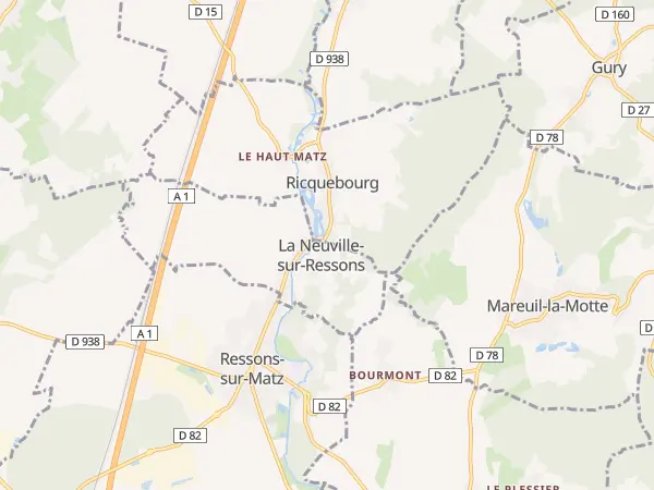 Plan de La Neuville-sur-Ressons