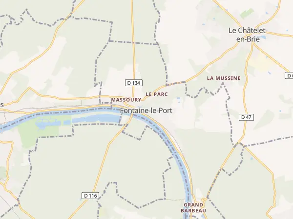Plan de Fontaine-le-Port