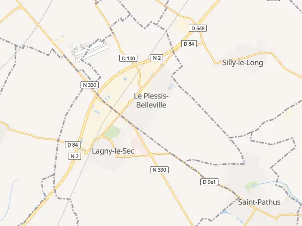 Plan du Plessis-Belleville