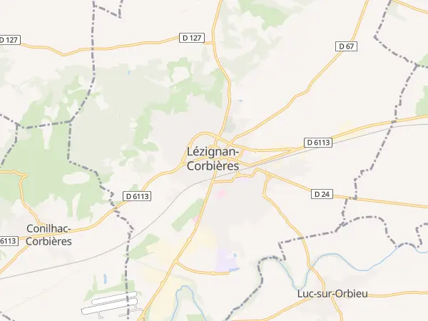 Plan de Lézignan-Corbières
