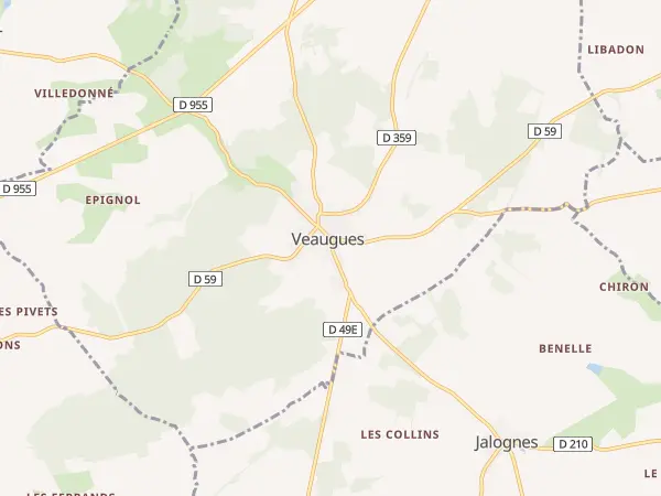Plan de Veaugues