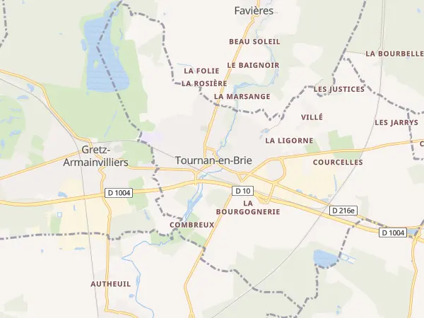 Plan de Tournan-en-Brie