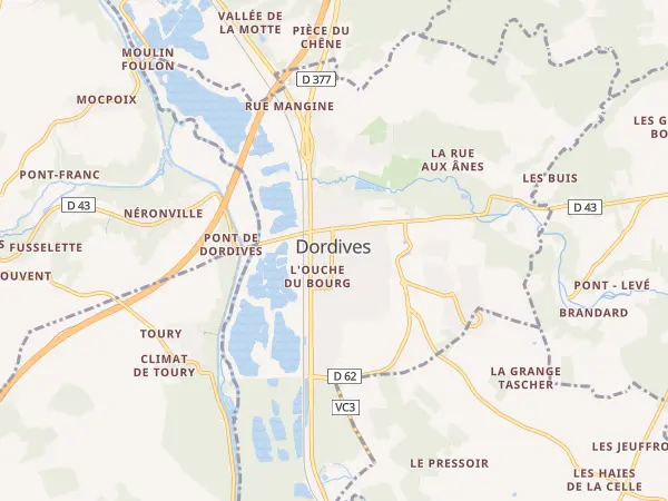 Plan de Dordives
