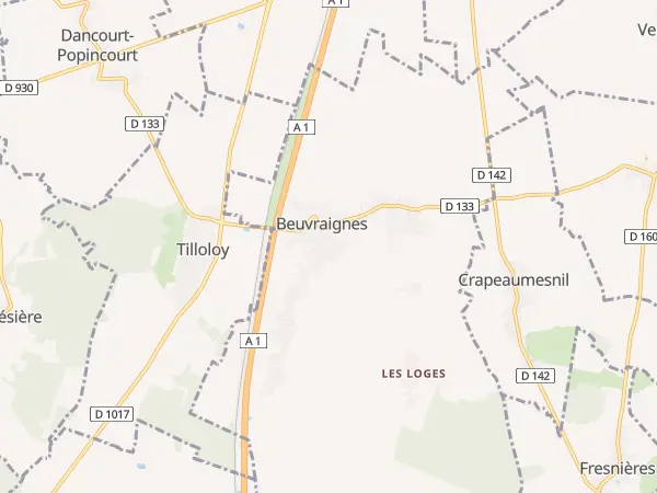 Plan de Beuvraignes