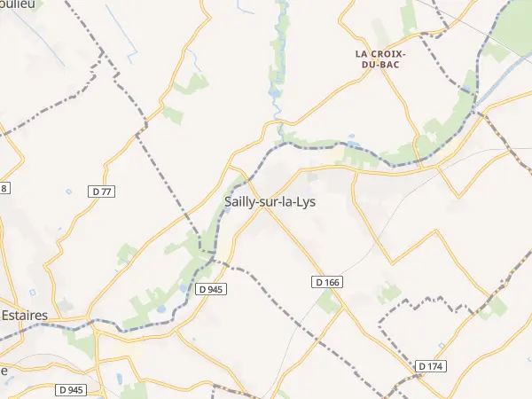 Plan de Sailly-sur-la-Lys