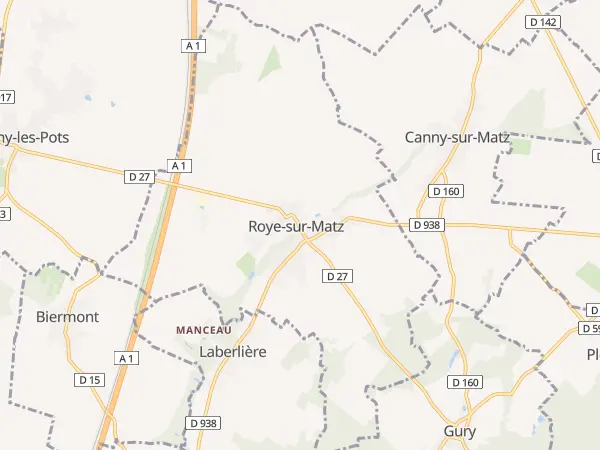Plan de Roye-sur-Matz