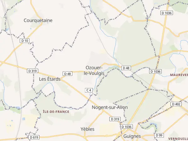 Plan de Ozouer-le-Voulgis