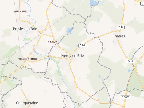 Plan de Liverdy-en-Brie