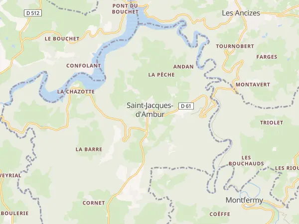 Plan de Saint-Jacques-d’Ambur