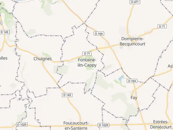 Plan de Fontaine-lès-Cappy