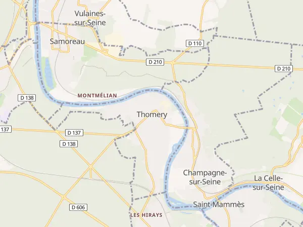 Plan de Thomery