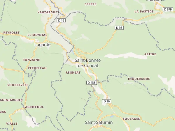 Plan de Saint-Bonnet-de-Condat
