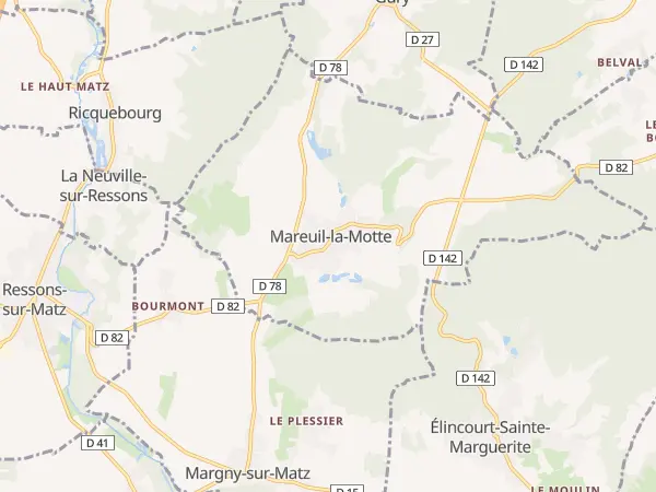 Plan de Mareuil-la-Motte