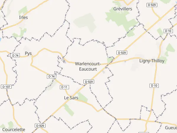 Plan de Warlencourt-Eaucourt