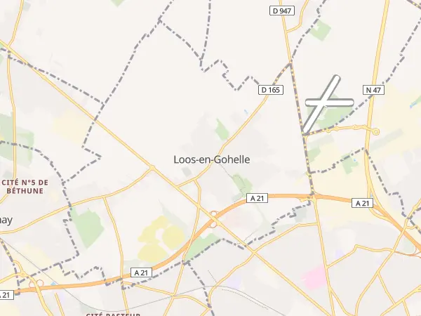 Plan de Loos-en-Gohelle