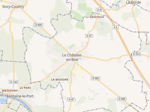 Plan du Châtelet-en-Brie
