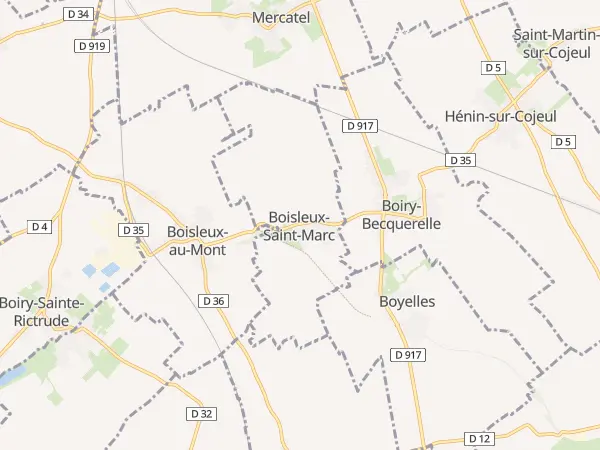 Plan de Boisleux-Saint-Marc