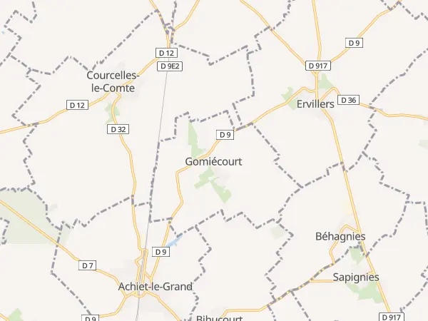 Plan de Gomiécourt