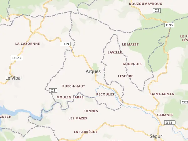 Plan de Arques