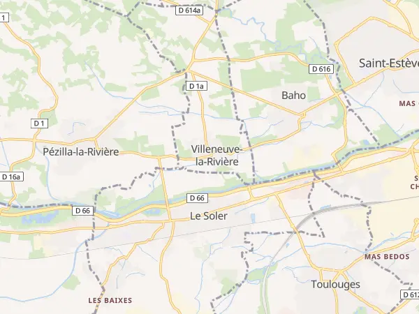 Plan de Villeneuve-la-Rivière