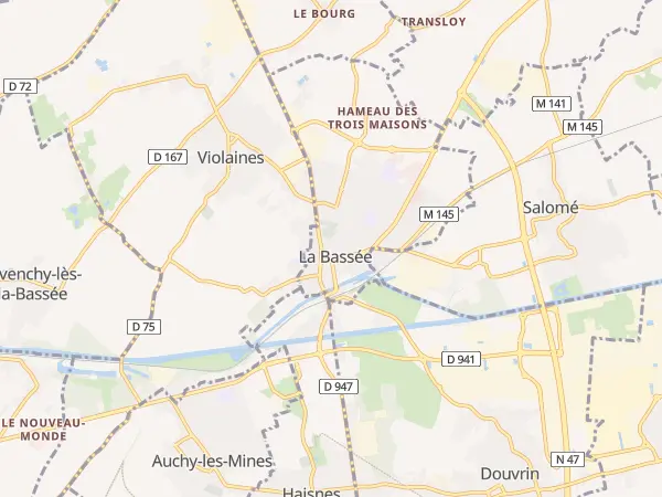 Plan de La Bassée