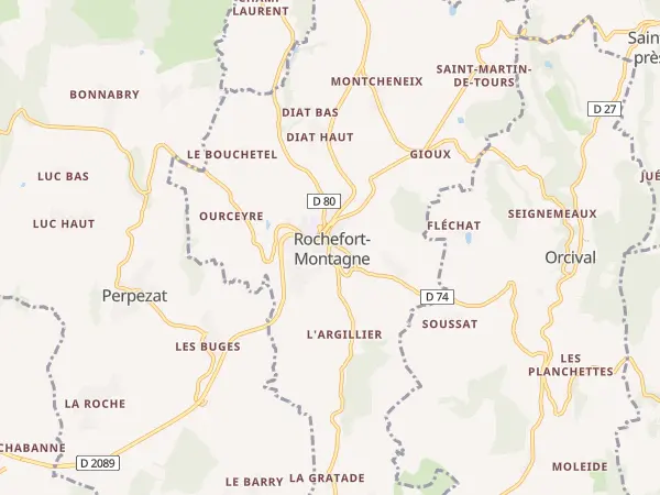 Plan de Rochefort-Montagne