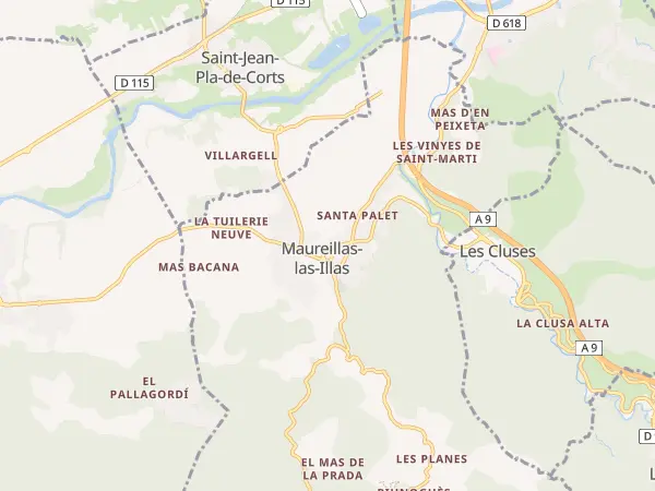 Plan de Maureillas-las-Illas