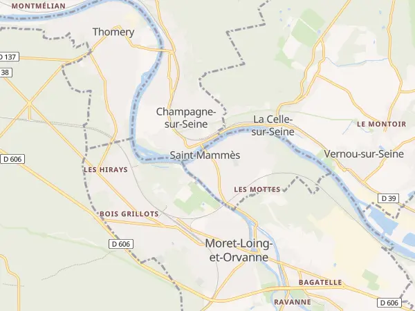Plan de Saint-Mammès