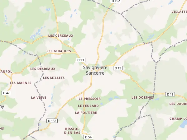 Plan de Savigny-en-Sancerre
