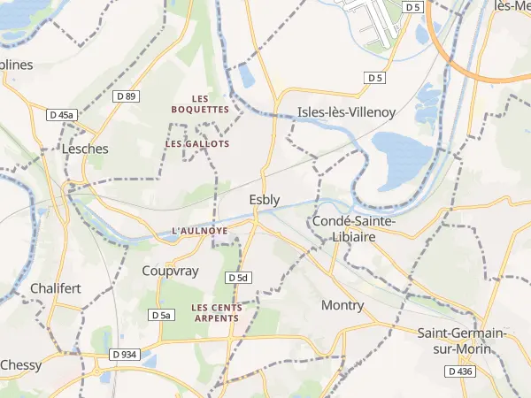 Plan de Esbly