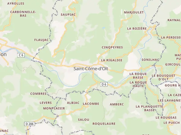 Plan de Saint-Côme-d’Olt
