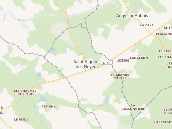 Plan de Saint-Aignan-des-Noyers
