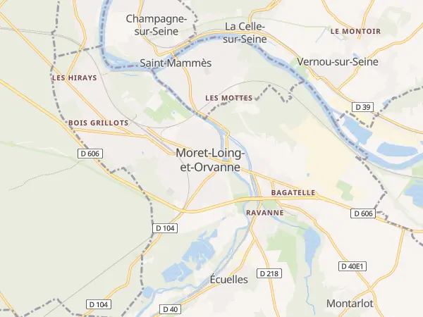 Plan de Moret-Loing-et-Orvanne