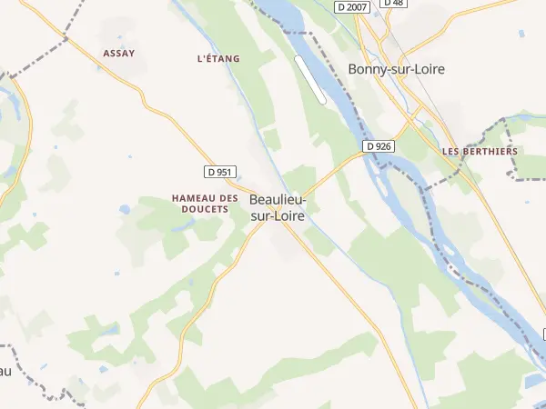 Plan de Beaulieu-sur-Loire