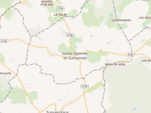 Plan de Sainte-Gemme-en-Sancerrois