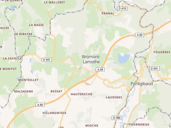 Plan de Bromont-Lamothe
