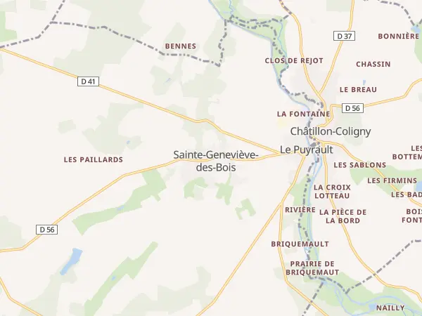 Plan de Sainte-Geneviève-des-Bois