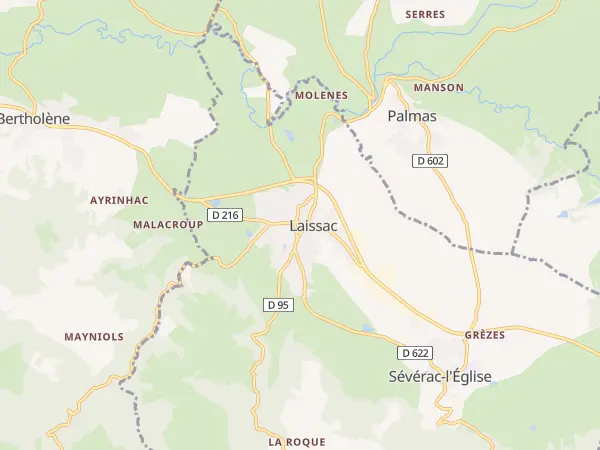 Plan de Laissac-Sévérac l’Église