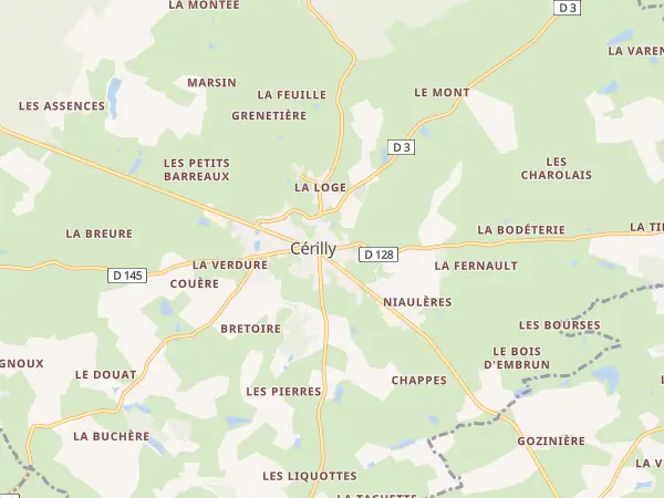Plan de Cérilly