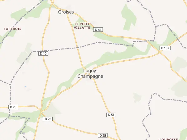 Plan de Lugny-Champagne