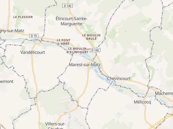 Plan de Marest-sur-Matz