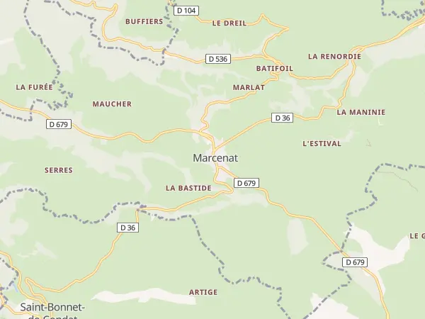 Plan de Marcenat