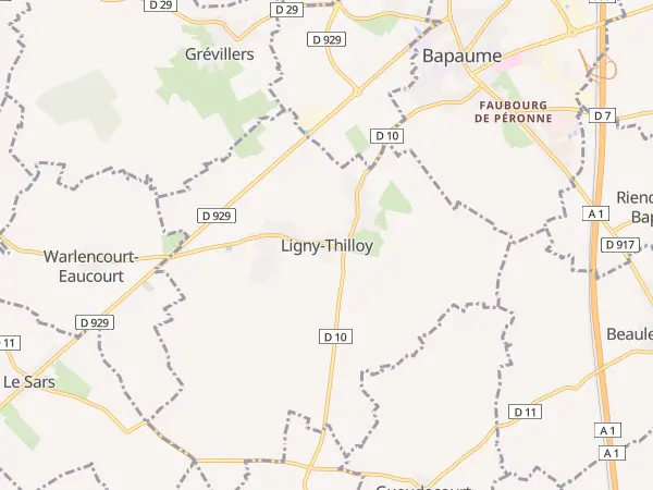 Plan de Ligny-Thilloy
