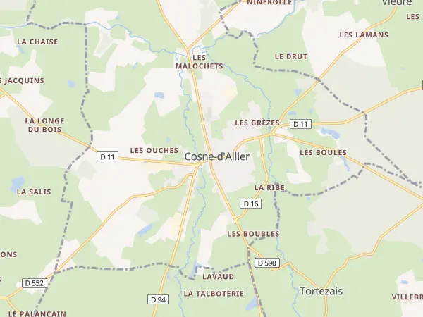 Plan de Cosne-d’Allier